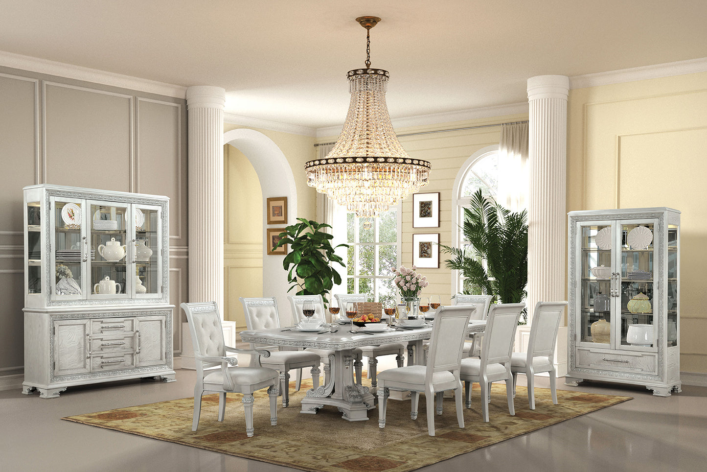 Stella Mia Traditional Ivory Dining Collection