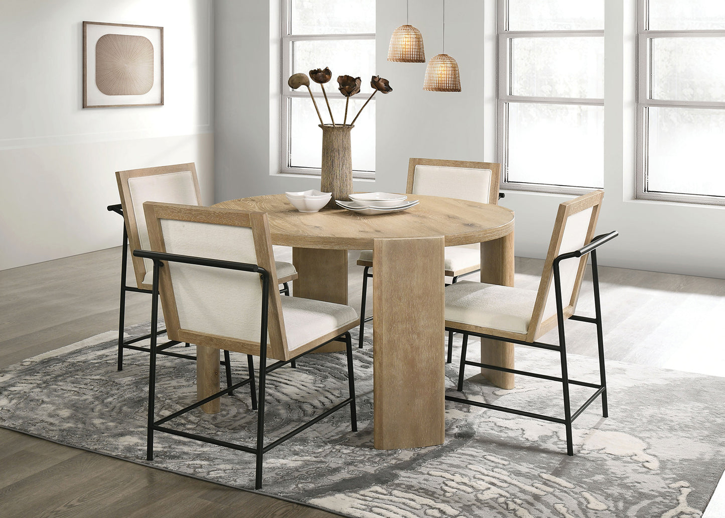 Edenbridge 5 Pc Oak Dining Collection