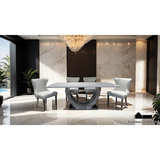 Portanova Glam Sintered Stone Dining Set