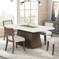 Grasten 5 Pc Marble Top Dining Collection