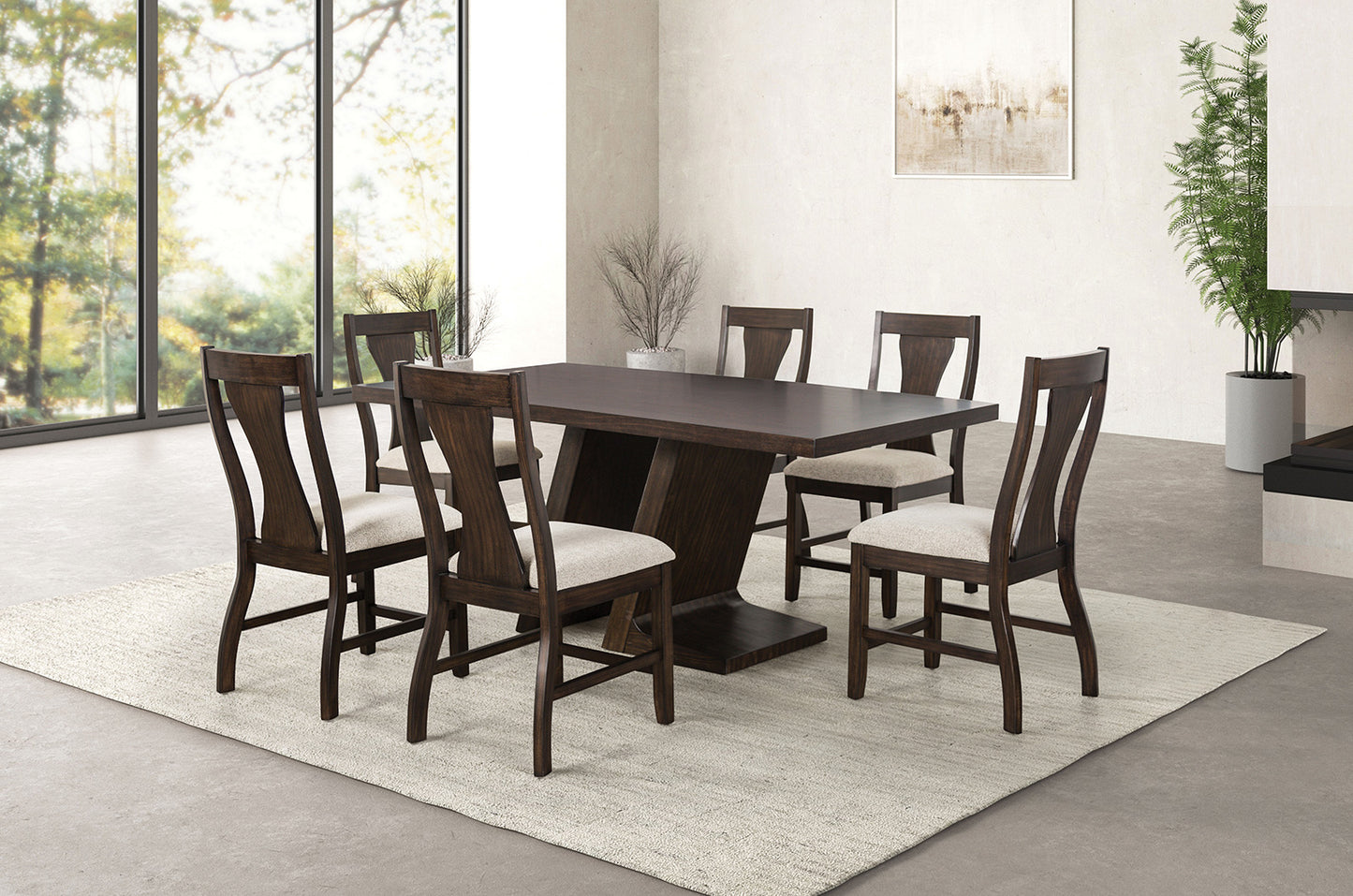 Holsworthy 7 Pc Espresso Dining Collection