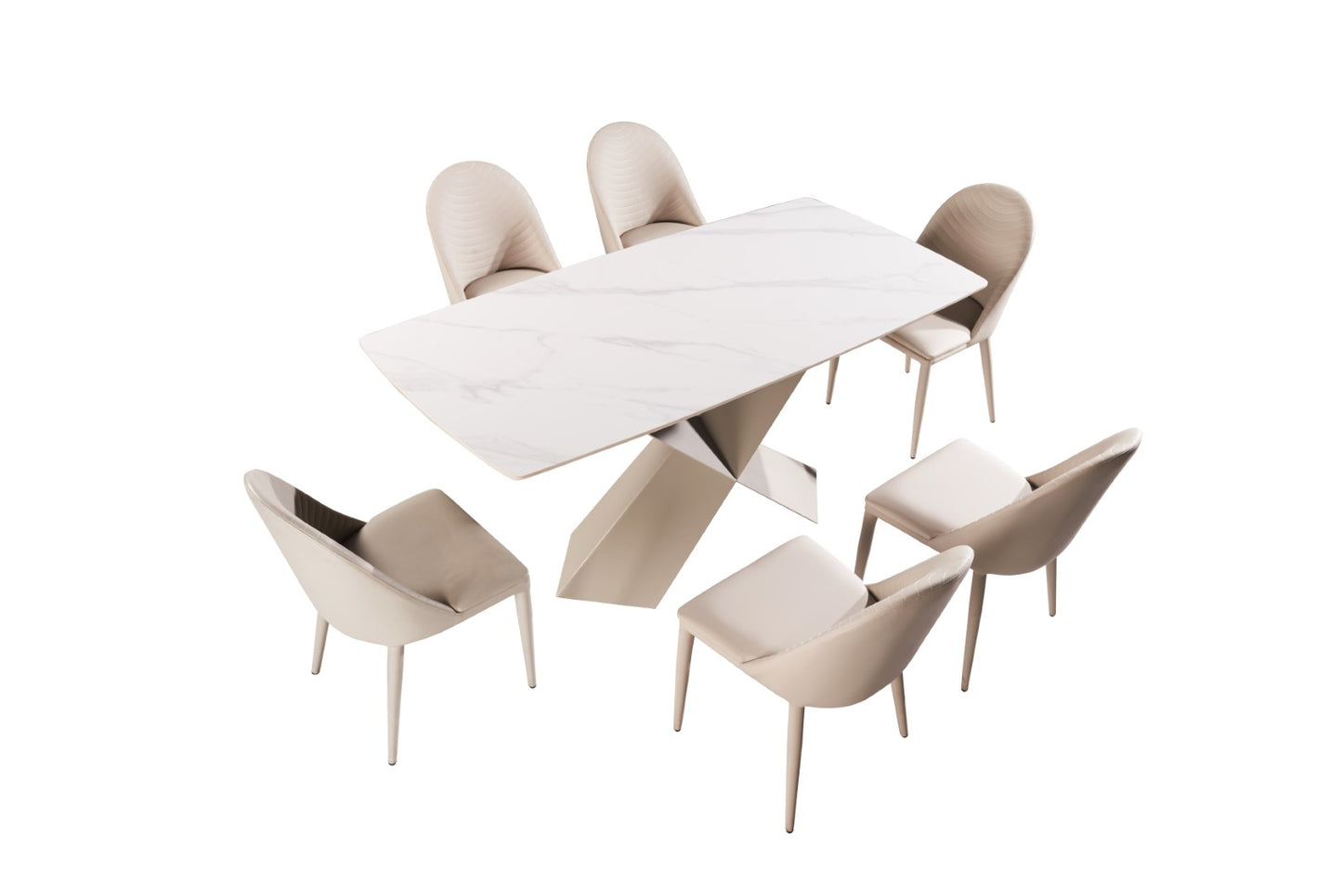 Lenvik 7 Pc Dining Set FM3700BR