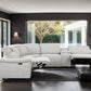 Hieronimus Power Gray Chenille Sectional