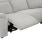 Hieronimus Power Gray Chenille Sectional