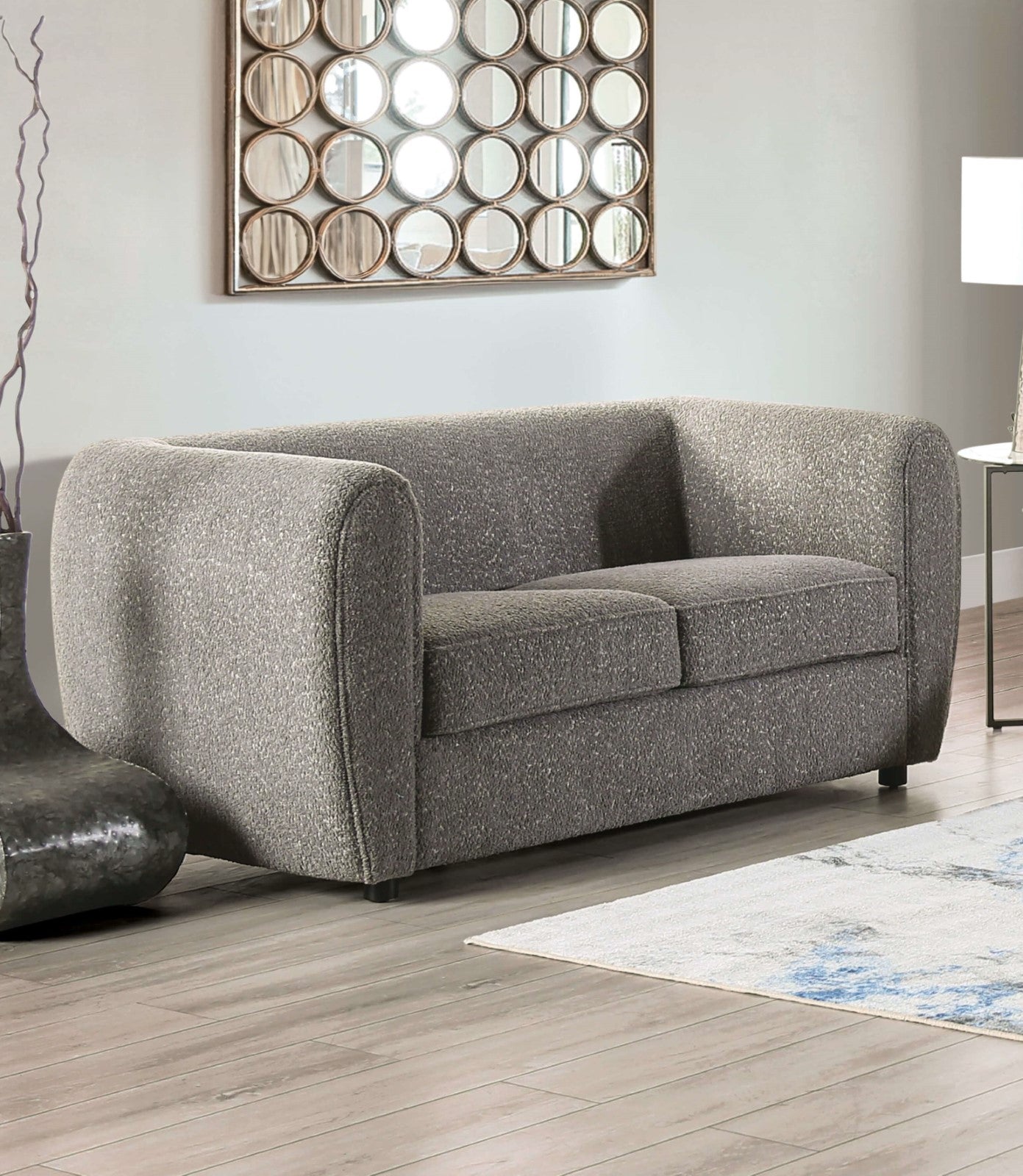 Verdal 2 Pc Charcoal Gray Sofa Set FM61001GY