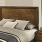 Kirkham 4 Pc Walnut Bedroom Set by FOA