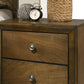 Kirkham 4 Pc Walnut Bedroom Set by FOA