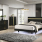 Lillestrom 4 Pc Bedroom Set - Black Finish