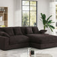 Lilola 81338 Mystic Sectional - Dark Chocolate