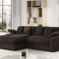 Lilola 81338 Mystic Sectional - Dark Chocolate