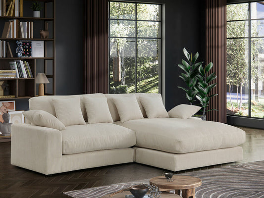 Lilola 81339 Mystic Reversible Corduroy Sectional