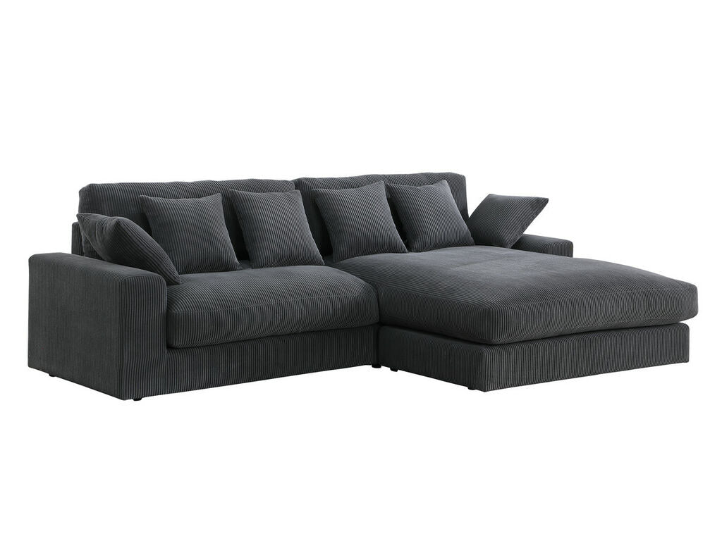 Lilola 81337 Mystic Sectional - Dark Gray