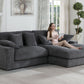 Lilola 81337 Mystic Sectional - Dark Gray