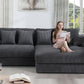 Lilola 81337 Mystic Sectional - Dark Gray