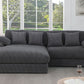 Lilola 81337 Mystic Sectional - Dark Gray