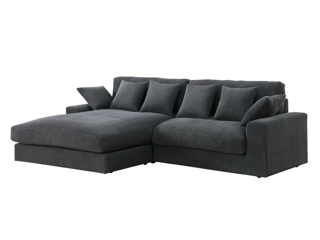 Lilola 81337 Mystic Sectional - Dark Gray