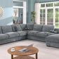 Celine Light Gray Chenille Sectional 89297