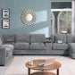 Celine Light Gray Chenille Sectional 89297