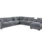 Celine Light Gray Chenille Sectional 89297