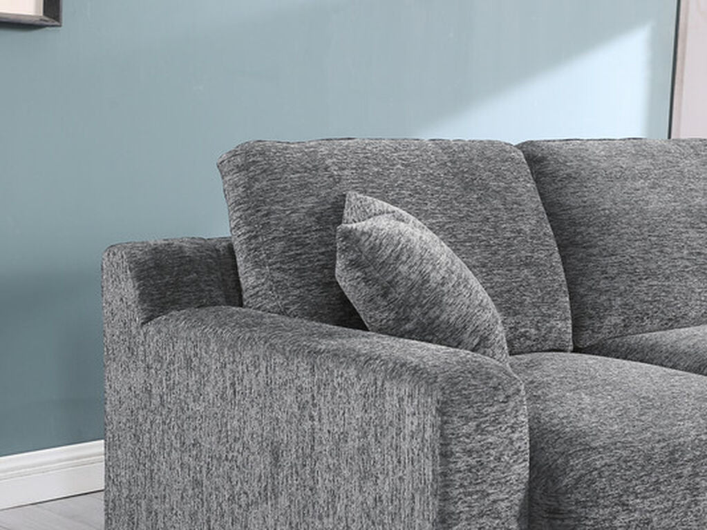 Celine Light Gray Chenille Sectional 89297