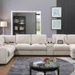 Celine Beige Chenille Sectional 89298