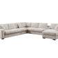 Celine Beige Chenille Sectional 89298