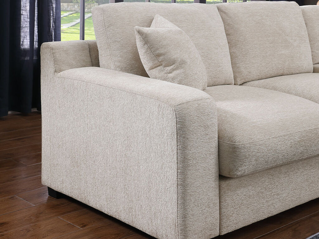 Celine Beige Chenille Sectional 89298