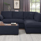 Joshua Sectional Sofa Dark Grey 89291