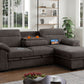 Kipling 81456 Brown Sleeper Sectional