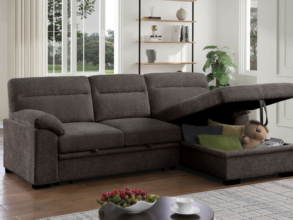 Kipling 81456 Brown Sleeper Sectional