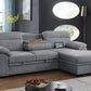 Kipling 81457 Light Gray Sectional Sleeper