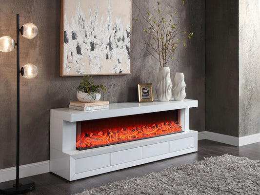 Dorian TV Stand 97023 - White Finish