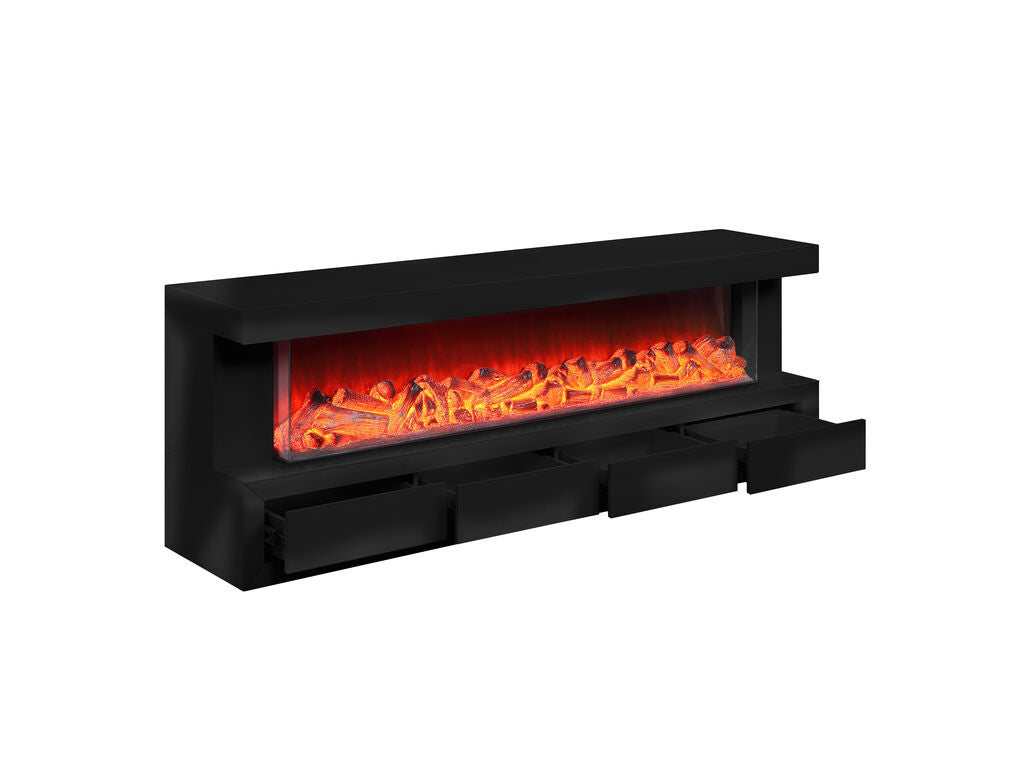 Dorian 70.5" TV Stand w/Fireplace & Speaker