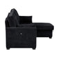 Ember Sleeper Sectional 87717 - Black or Gray