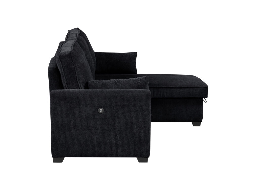 Ember Sleeper Sectional 87717 - Black or Gray