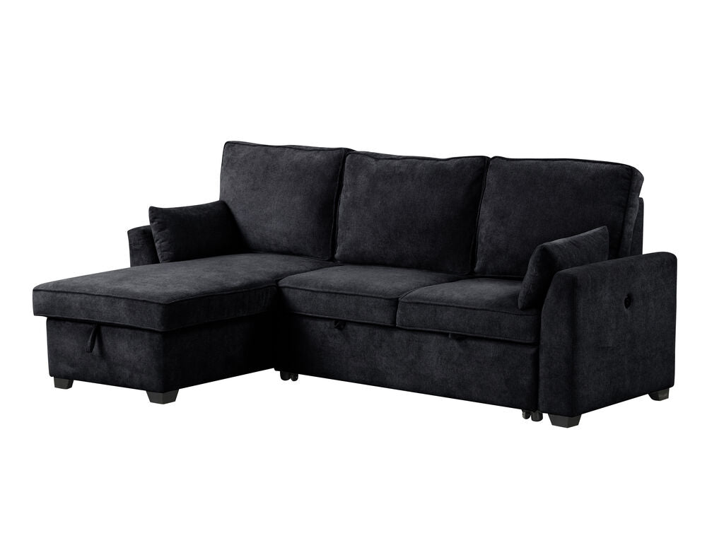 Ember Sleeper Sectional 87717 - Black or Gray