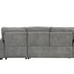 Ember Gray Reversible Sleeper Sectional