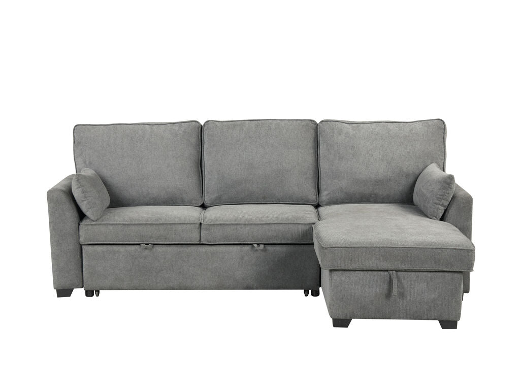 Ember Gray Reversible Sleeper Sectional