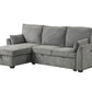 Ember Gray Reversible Sleeper Sectional