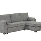 Ember Gray Reversible Sleeper Sectional