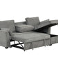 Ember Gray Reversible Sleeper Sectional