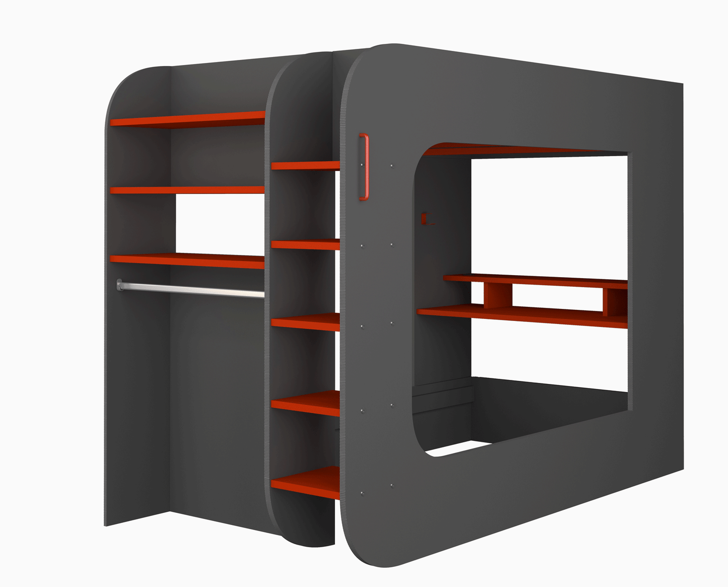 Gamer Bed by ESF - Black & Red