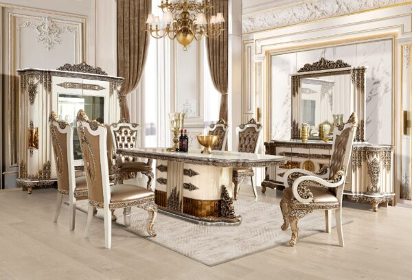 HD-1881 Homey Design 7 Pc Dining Collection