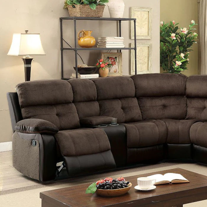 Hadley Two-Tone Sectional - Furniture of America