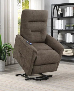 Sillón reclinable de masaje Henrietta Power Lift - Marrón 609450P