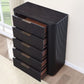 Henry 5 Drawer Reeded Chest HEN900NC