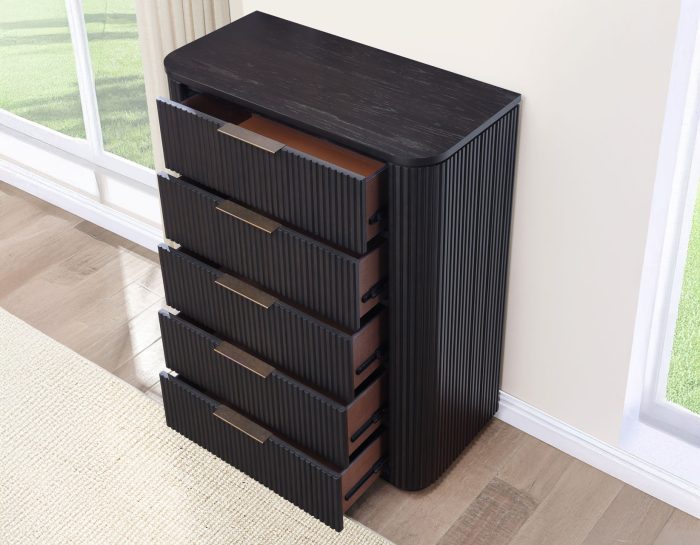 Henry 5 Drawer Reeded Chest HEN900NC