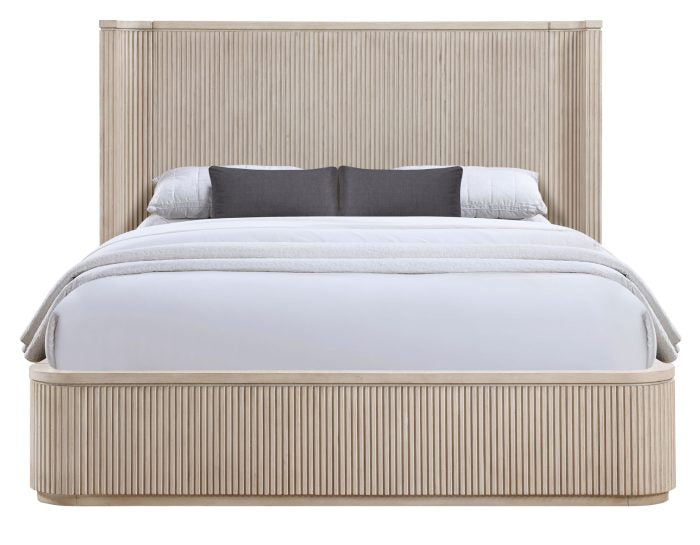 Henry Reeded 4 Pc Bedroom Set - Tan or Espresso