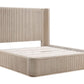 Henry Reeded 4 Pc Bedroom Set - Tan or Espresso