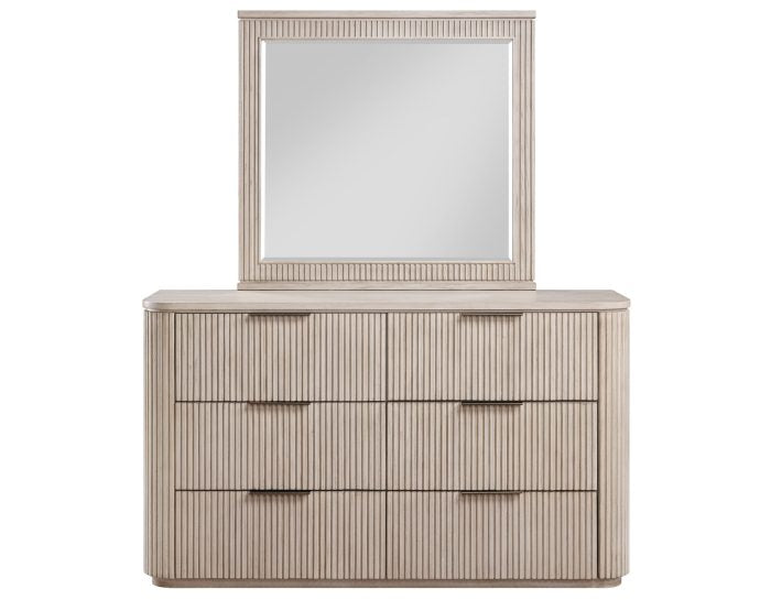 Henry Reeded 4 Pc Bedroom Set - Tan or Espresso